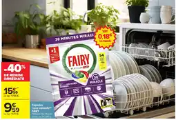 Carrefour FAIRY Capsules Lave-vaisselle offre