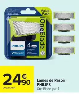 Carrefour PHILIPS Lames de Rasoir One Blade offre