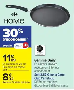Carrefour Daily crêpière offre