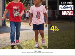 Carrefour Disney MARVEL T-Shirt enfant offre