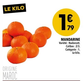 Supeco Mandarine offre