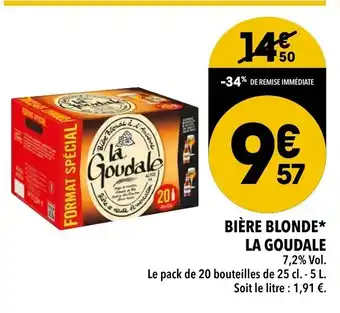 Supeco Bière Blonde La Goudale offre