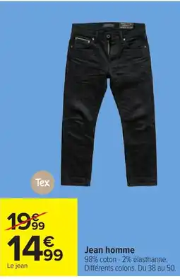Carrefour Tex Jean homme offre