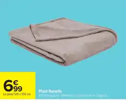 Carrefour Plaid flanelle offre