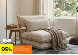 Carrefour HOME Chauffeuse beige offre