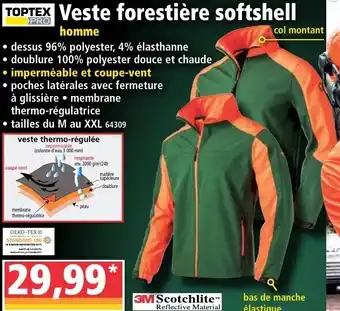 Norma Veste forestière softshell offre