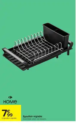 Carrefour HOME Egouttoir réglable offre