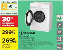 Carrefour INDESIT Lave linge offre