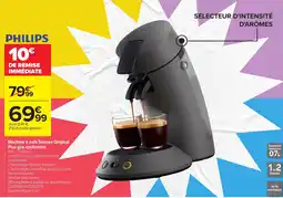 Carrefour PHILIPS Machine à café Senseo Original Plus gris cachemire offre