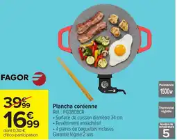 Carrefour FAGOR Plancha coréenne offre