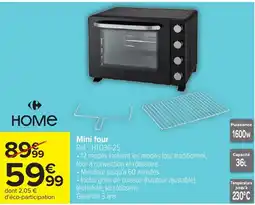 Carrefour HOME Mini four offre