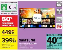 Carrefour SAMSUNG Téléviseur QLED 4K* offre