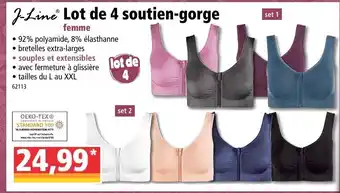 Norma Lot de 4 soutien-gorge offre