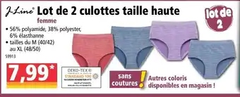 Norma Lot de 2 culottes taille haute offre
