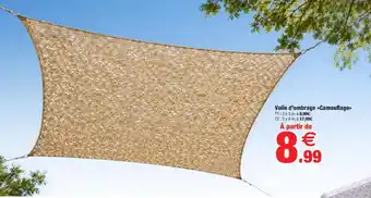Voile d'ombrage Camouflage