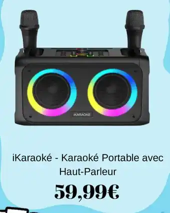 Ikaraoke karaoké portable avec haut-parleur