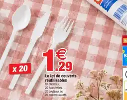 Bazarland Le lot de couverts réutilisables offre