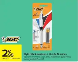Carrefour Market BIC Stylo bille 4 couleurs offre