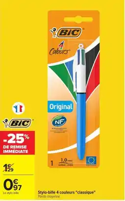 Carrefour Market BIC Stylo-bille 4 couleurs offre