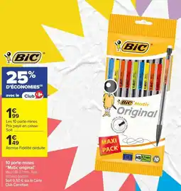 Carrefour Market BIC porte-mines Matic original offre