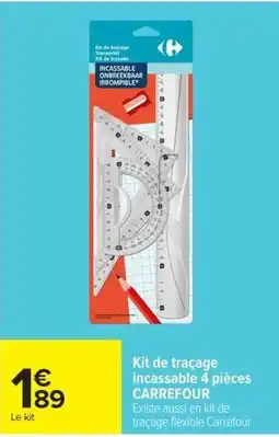 Carrefour Market CARREFOUR Kit de traçage incassable 4 pièces offre