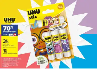 Uhu 4 bâtons de colle Lou-Stics