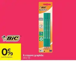 Carrefour Market BIC crayons graphite offre