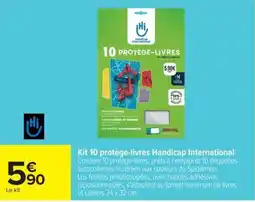 Carrefour Market Handicap International protège-livres offre