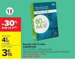Carrefour Market CARREFOUR Ramette 500 Feuilles offre