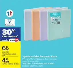 Carrefour Market Koverbook Blush Agenda scolaire offre
