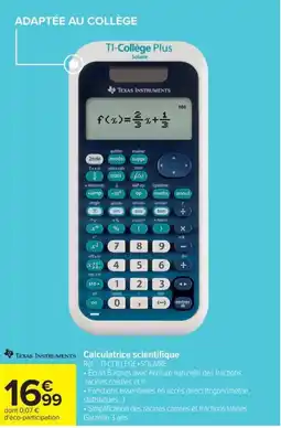 Carrefour Market Texas Instruments TI-College Plus Solaire offre
