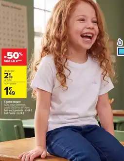 Carrefour Market T-shirt enfant offre
