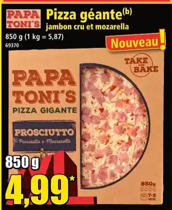Norma Pizza Géante offre