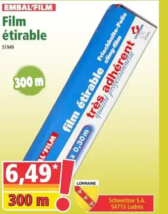 Norma Film étirable offre