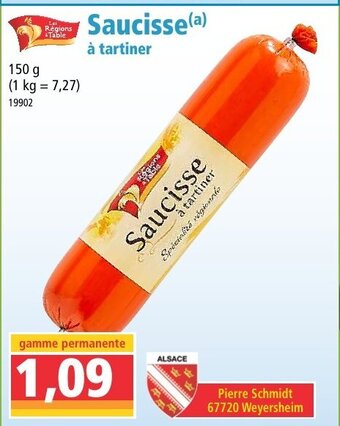 Norma Saucisse à Tartiner offre