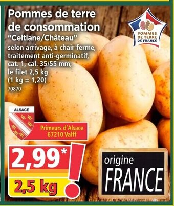 Norma Pommes de Terre de Consommation offre