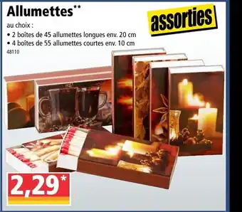Norma Allumettes offre