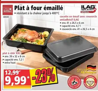 Norma Plat à Four émaillé offre