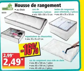 Norma Housse de Rangement offre