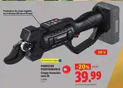 Lidl PARKSIDE Coupe-branches sans fil offre