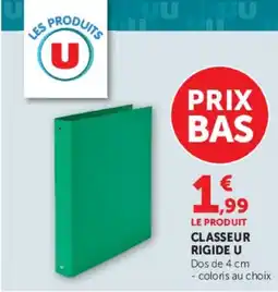 Hyper U Classeur rigide u offre