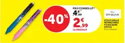 Hyper U Stitch Stylo à bille rétractable offre