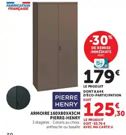 Hyper U PIERRE HENRY ARMOIRE offre