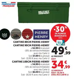 Hyper U PIERRE HENRY CANTINE 90CM offre