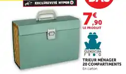 Hyper U CLEMENTINA FROG TRIEUR MÉNAGER offre