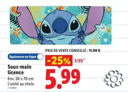 Lidl Sous-main licence offre