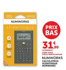 Hyper U NUMWORKS CALCULATRICE SCIENTIFIQUE offre