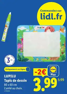 Lidl LUPILU Tapis de dessin offre