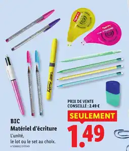 Lidl BIC Matériel d'écriture offre