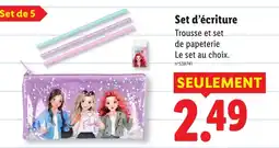 Lidl SIRIUS Set d'écriture offre